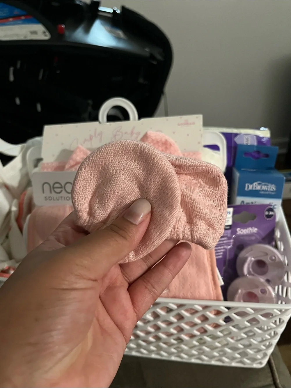 Pink babygirl Newborn to 3M basket